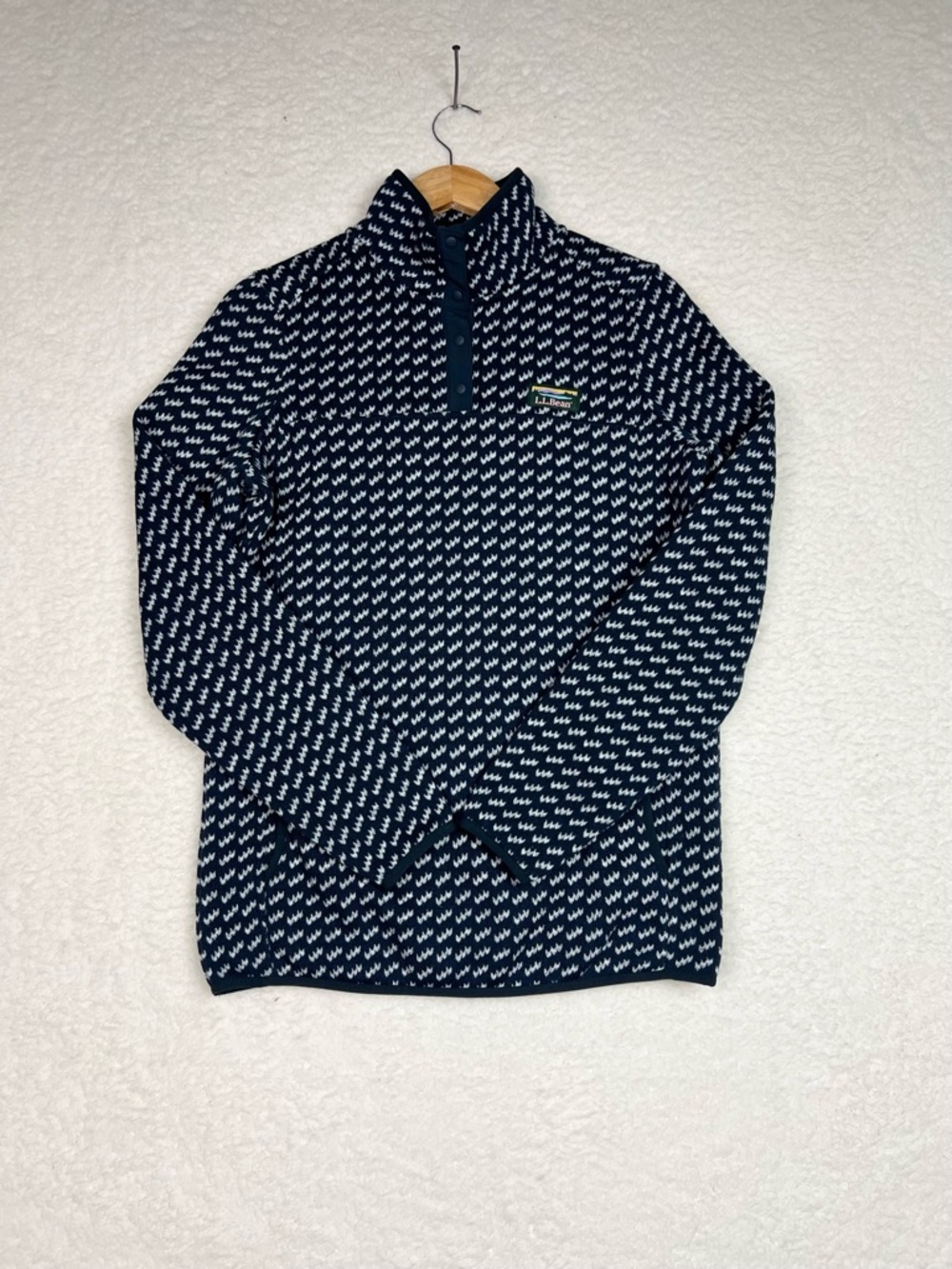 LL Bean Large TALL Sweater Fleece Pullover Birdseye T
Snap Women’s Size S Tall - Picture 12 of 12